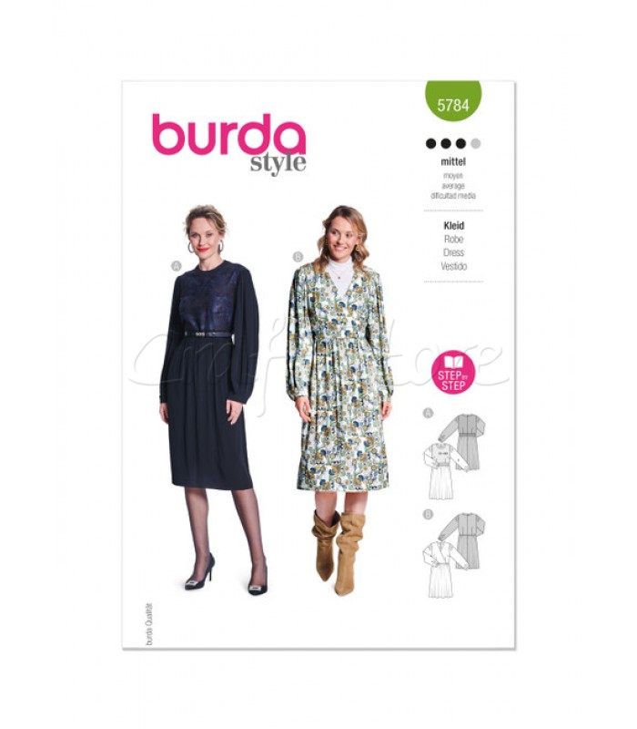 BURDA πατρόν φορέματα 5784